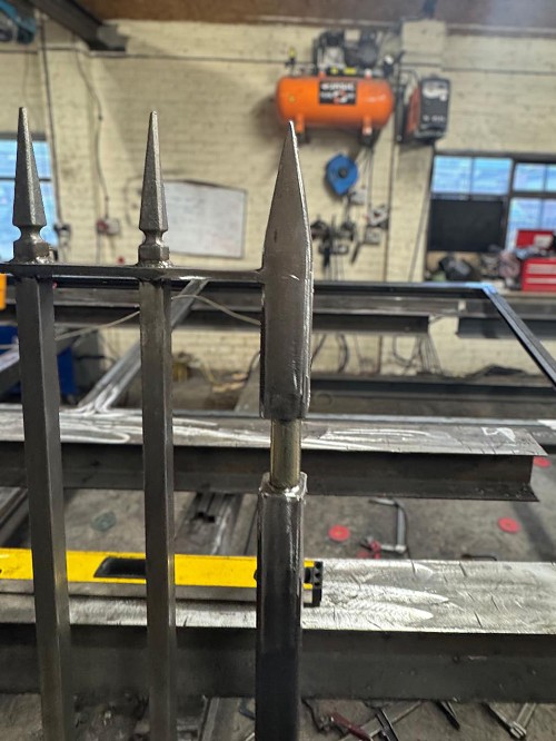 Steel Electric Gates being made in Leeds 1 of 2