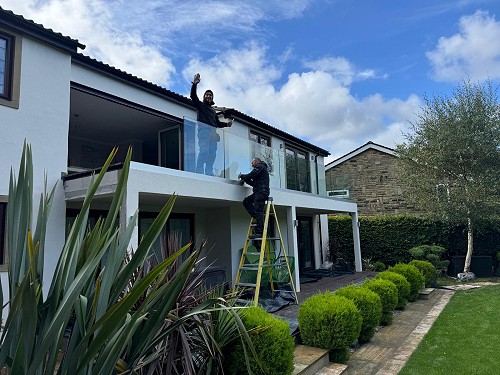 Glass Balcony install