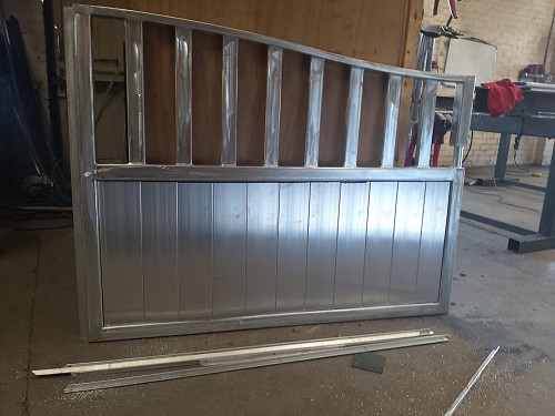 Metal gate being made