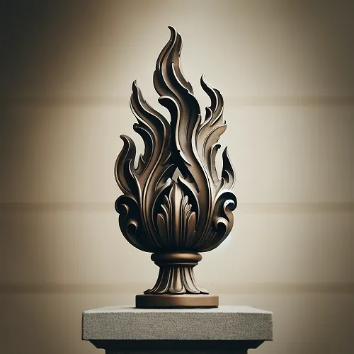 Flame Finials for gates