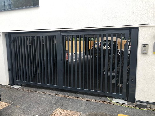 Carpark electric gates