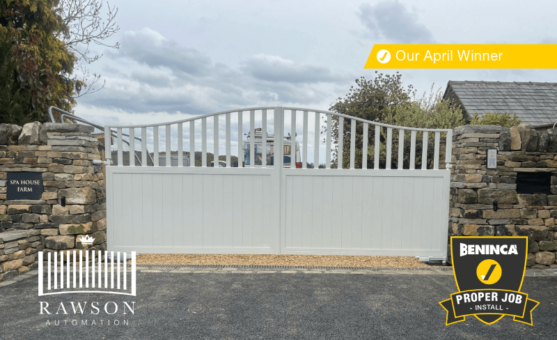 Rawson Automation Wins Beninca UK ‘Proper Job’ Award for Bespoke Sheffield Gate Installation